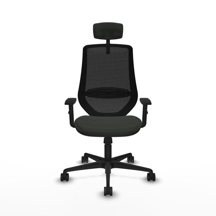 PIQUERAS Y CRESPO Silla de oficina Mardos con mecanismo Sincro, Negro