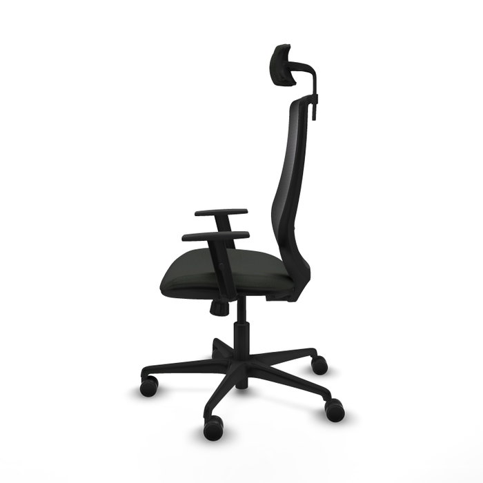 PIQUERAS Y CRESPO Silla de oficina Mardos con mecanismo Sincro, Negro