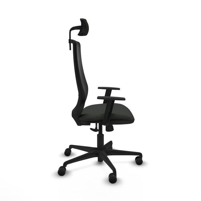 PIQUERAS Y CRESPO Silla de oficina Mardos con mecanismo Sincro, Negro