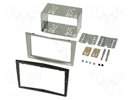 ACV Bastidor de montaje de radio 2 DIN para Opel, satin-stone
