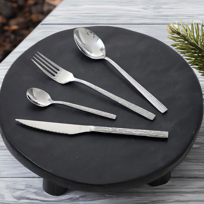 Set 24 Cubiertos Acero Inox Caligraphy Amefa 18-0-4 mm