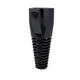 ROLINE Protector de esquinas para RJ-45, 10 piezas, Negro