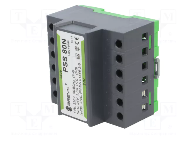 BREVE TUFVASSONS Transformador de red 80VA 230V/24V