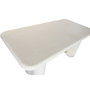DKD Home Decor Feel and touch Mesa Comedor Blanco 180 x 90 x 79 cm Boho Scandi