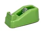 Liderpapel Portarrollo Sobremesa ECOUSE, 100% Plástico Reciclado, Base Antideslizante, Para Cinta Hasta 33 m, Verde, 125 x 64 x 49 mm