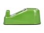 Liderpapel Portarrollo Sobremesa ECOUSE, 100% Plástico Reciclado, Base Antideslizante, Para Cinta Hasta 33 m, Verde, 125 x 64 x 49 mm