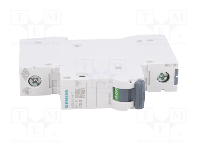 SIEMENS 5SL6114-7 Interruptor magnetotérmico 1 polo 6kA 230VAC 0,3A