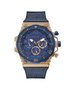 Guess GW0326G1 Reloj Analógico con Caja Rosa y Correa Azul