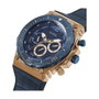 Guess GW0326G1 Reloj Analógico con Caja Rosa y Correa Azul