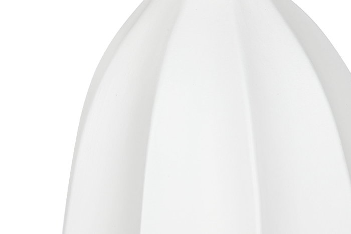 DKD Home Decor Jarrón de Fibra de Vidrio Blanco 34x34x100 cm