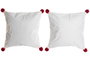 DKD Home Decor Fundas para Cojín de Poliéster 45x45 cm, Surtido de 2 Unidades