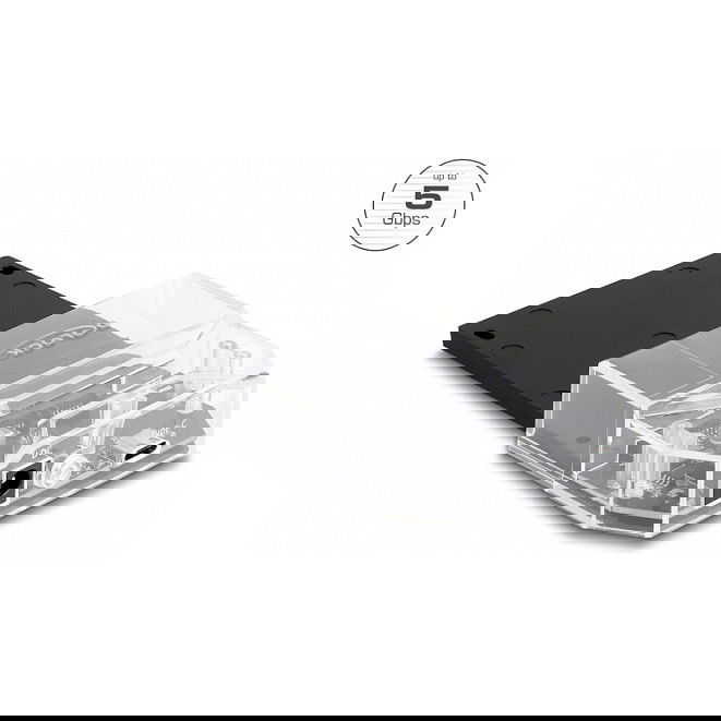 DeLOCK Docking Station USB 3.2 Gen 1 SuperSpeed 5 Gbps para Disco Duro o SSD SATA 2.5 Pulgadas, Puerto Tipo-C, Plug and Play, UASP, S.M.A.R.T.