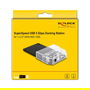DeLOCK Docking Station USB 3.2 Gen 1 SuperSpeed 5 Gbps para Disco Duro o SSD SATA 2.5 Pulgadas, Puerto Tipo-C, Plug and Play, UASP, S.M.A.R.T.