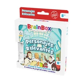 Asmodee BZWBB03ES BrainBox Personajes Relevantes - Juego de Mesa de Memoria y Preguntas, Edad +8 Años, 10 Minutos, Pocket, Español