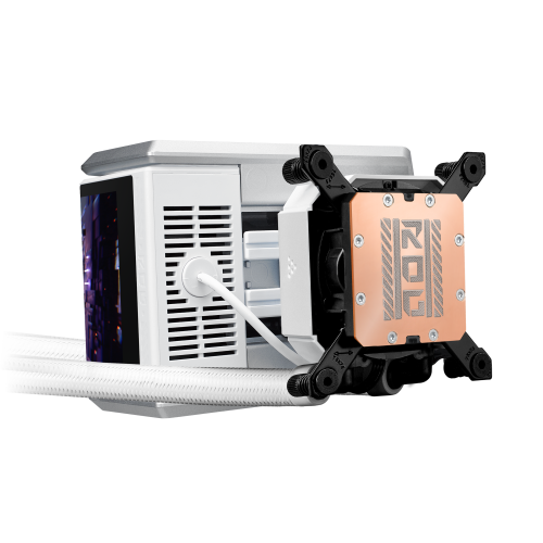 Asus ROG RYUO IV 360 ARGB WHT Sistema Refrigeración Líquida CPU 3 Ventiladores 12 cm AMOLED Blanco