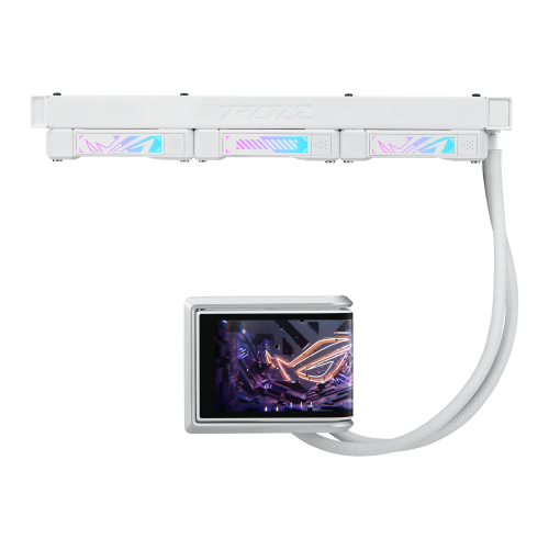 Asus ROG RYUO IV 360 ARGB WHT Sistema Refrigeración Líquida CPU 3 Ventiladores 12 cm AMOLED Blanco