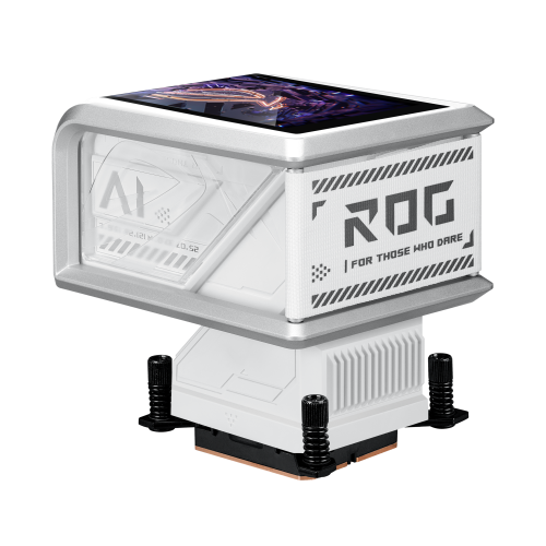 Asus ROG RYUO IV 360 ARGB WHT Sistema Refrigeración Líquida CPU 3 Ventiladores 12 cm AMOLED Blanco