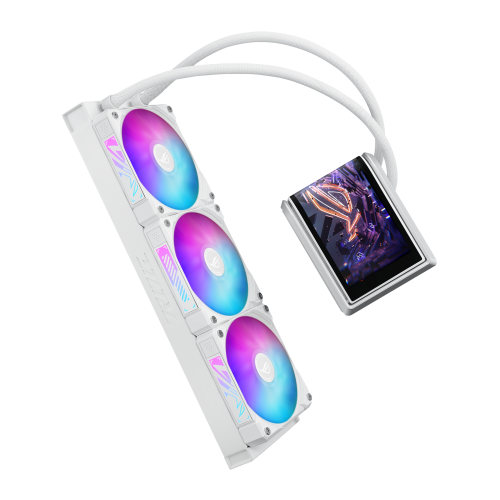 Asus ROG RYUO IV 360 ARGB WHT Sistema Refrigeración Líquida CPU 3 Ventiladores 12 cm AMOLED Blanco