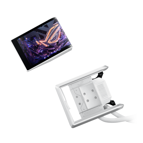 Asus ROG RYUO IV 360 ARGB WHT Sistema Refrigeración Líquida CPU 3 Ventiladores 12 cm AMOLED Blanco