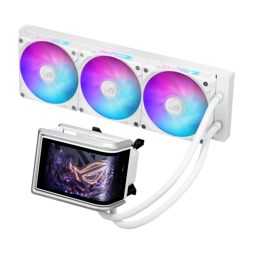 Asus ROG RYUO IV 360 ARGB WHT Sistema Refrigeración Líquida CPU 3 Ventiladores 12 cm AMOLED Blanco