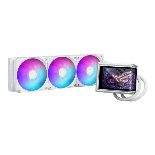 Asus ROG RYUO IV 360 ARGB WHT Sistema Refrigeración Líquida CPU 3 Ventiladores 12 cm AMOLED Blanco