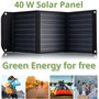 Bresser Panel Solar Móvil 40W con USB y Salida DC