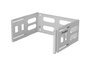 Lanberg Gancho de pared para rack 19 pulgadas 4U gris