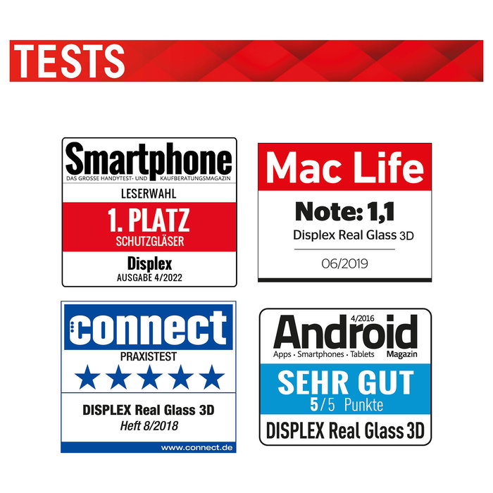 Displex Protector de Pantalla de Vidrio Templado 10H para Apple iPhone 13/13 Pro/14/16e/17e, 6.1", Full Cover, Transparente, Resistente a Impactos y Rayones