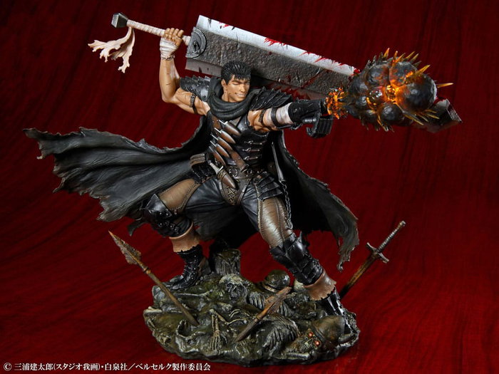 Medicos Entertainment Berserk Estatua PVC 1/7 Guts Black Swordsman Ver. 26 cm