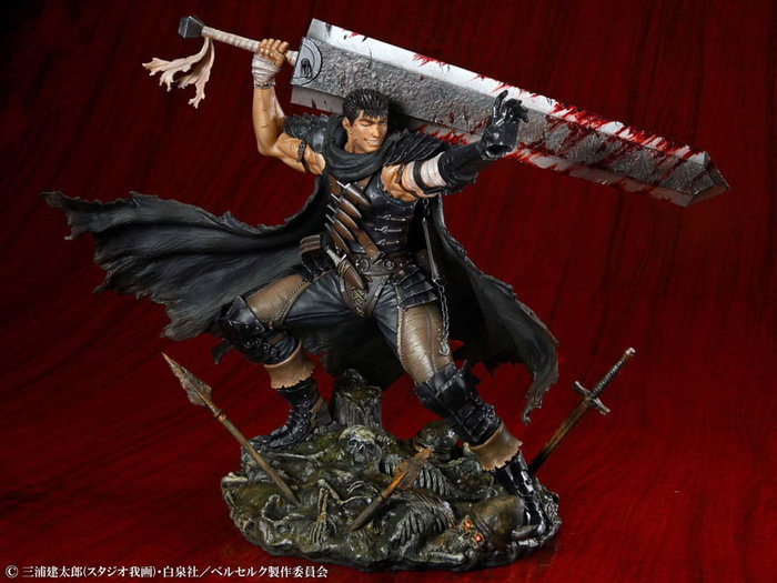 Medicos Entertainment Berserk Estatua PVC 1/7 Guts Black Swordsman Ver. 26 cm