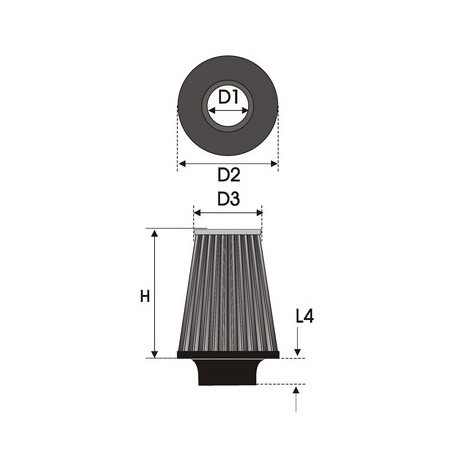 Green Filters Filtro B62.75 Universal D1:75mm D2:120mm D3:120mm H:170mm