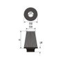 Green Filters Filtro B62.75 Universal D1:75mm D2:120mm D3:120mm H:170mm