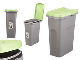 Stefanplast Papelera con Sujeción de Bolsa 25L Verde 24 x 51 x 39 cm (Set de 6)