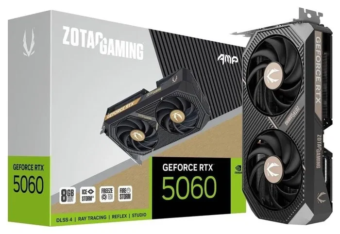 Zotac GAMING GeForce RTX 5060 AMP 8 GB GDDR7 Zotac GAMING GeForce RTX 5060 AMP 8 GB GDDR7