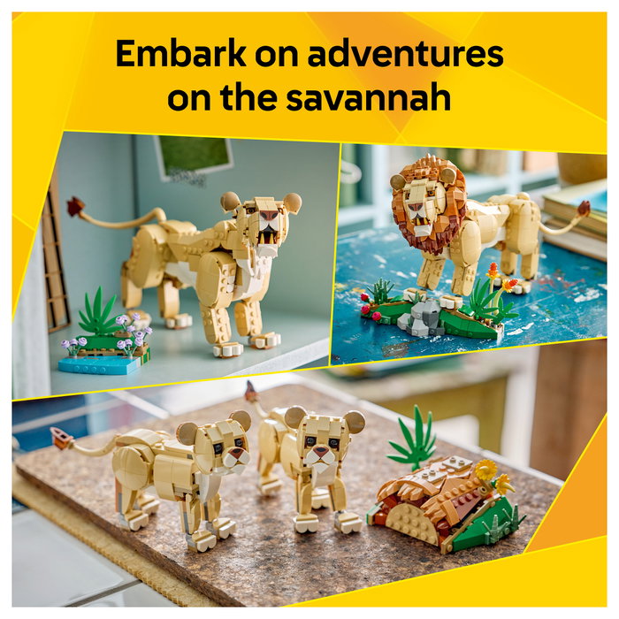LEGO Creator 3 en 1 Animales salvajes: El majestuoso león 31386 LEGO Creator 3 en 1 Animales salvajes: El majestuoso león 31386