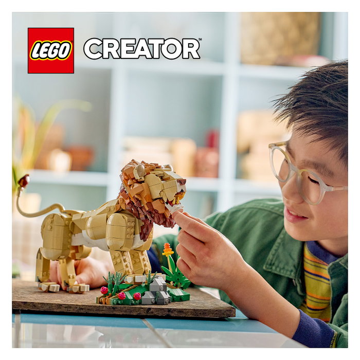 LEGO Creator 3 en 1 Animales salvajes: El majestuoso león 31386 LEGO Creator 3 en 1 Animales salvajes: El majestuoso león 31386