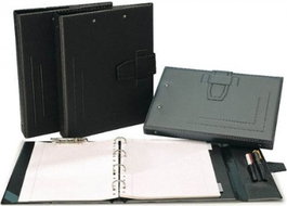 GRAFOPLAS Carpeta de 4 anillas 40 mm con miniclip, Negro