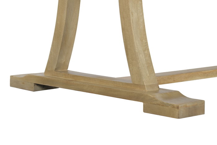 DKD Home Decor Mesa Comedor Toscana Madera Maciza Mango Natural 201 x 101 x 78 cm
