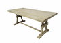 DKD Home Decor Mesa Comedor Toscana Madera Maciza Mango Natural 201 x 101 x 78 cm