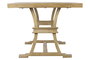 DKD Home Decor Mesa Comedor Toscana Madera Maciza Mango Natural 201 x 101 x 78 cm