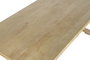 DKD Home Decor Mesa Comedor Toscana Madera Maciza Mango Natural 201 x 101 x 78 cm