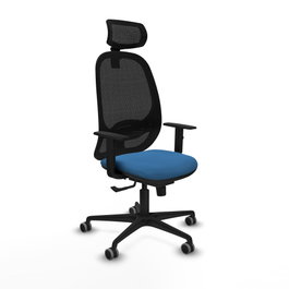PIQUERAS Y CRESPO Silla de oficina Cilanco Azul claro y Negro
