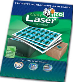 Tico LP4W-4825 Caja 100 Hojas Etiquetas Blancas para Láser/Inyección/Fotocopiadoras-48,5x25,4 MM