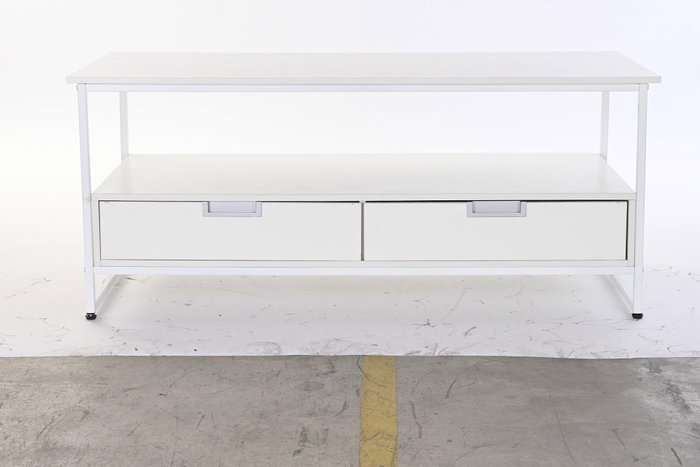 DKD Home Decor Mesa de Centro Blanca de Metal y MDF