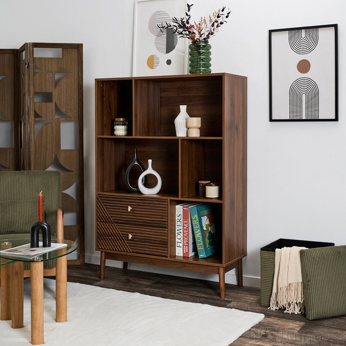 Home Deco Factory Librería Tiffany 100x35 cm; h.140 cm