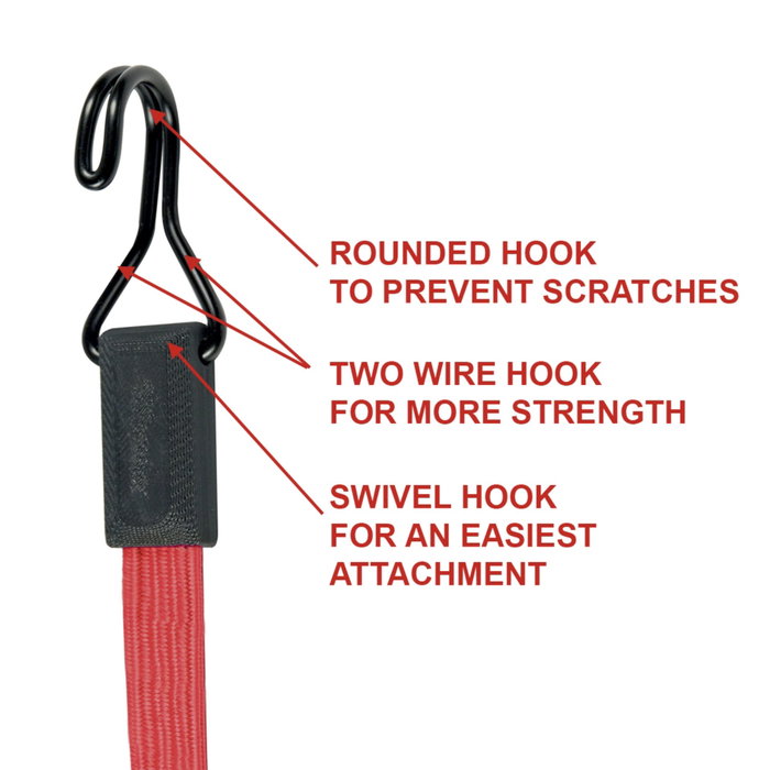 Master Lock Flat Bungee Cord Twin Wire 3224EURDAT Rojo Master Lock Flat Bungee Cord Twin Wire 3224EURDAT Rojo
