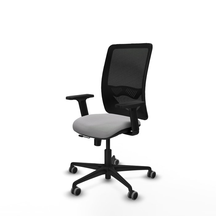 PIQUERAS Y CRESPO Silla de oficina Zulema con mecanismo Sincro/Traslack Gris claro y Negro PIQUERAS Y CRESPO Silla de oficina Zulema con mecanismo Sincro/Traslack Gris claro y Negro