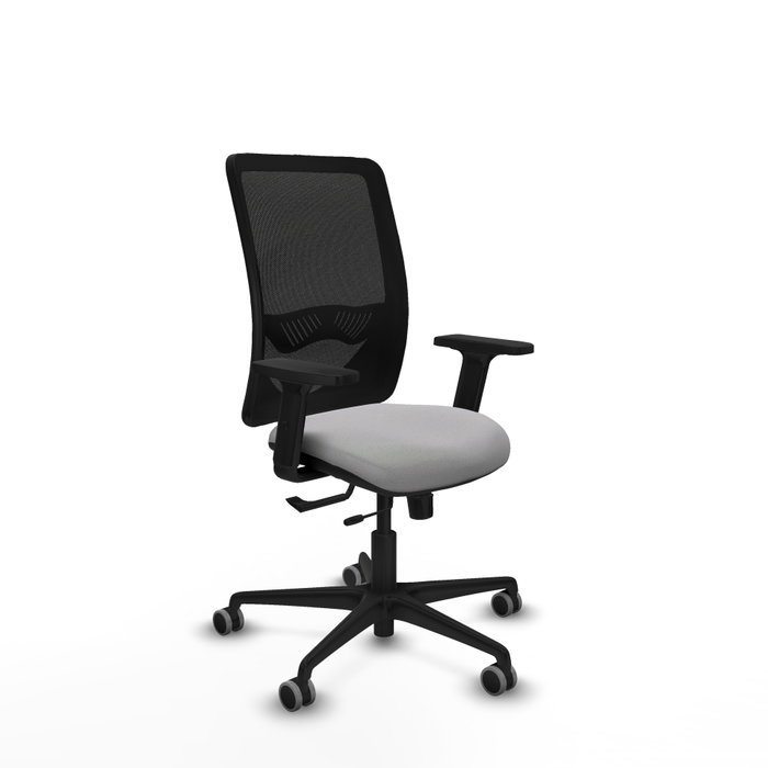 PIQUERAS Y CRESPO Silla de oficina Zulema con mecanismo Sincro/Traslack Gris claro y Negro PIQUERAS Y CRESPO Silla de oficina Zulema con mecanismo Sincro/Traslack Gris claro y Negro