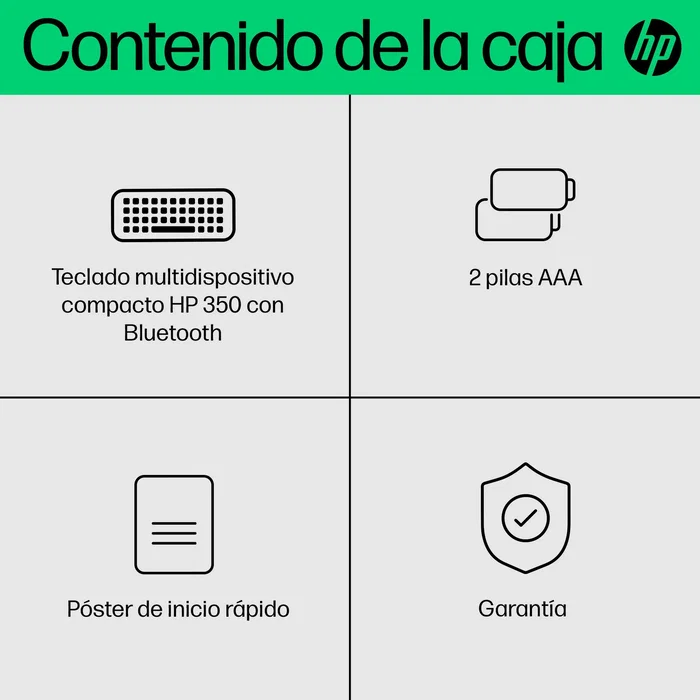 HP Teclado Multidispositivo Compacto 350 con Bluetooth