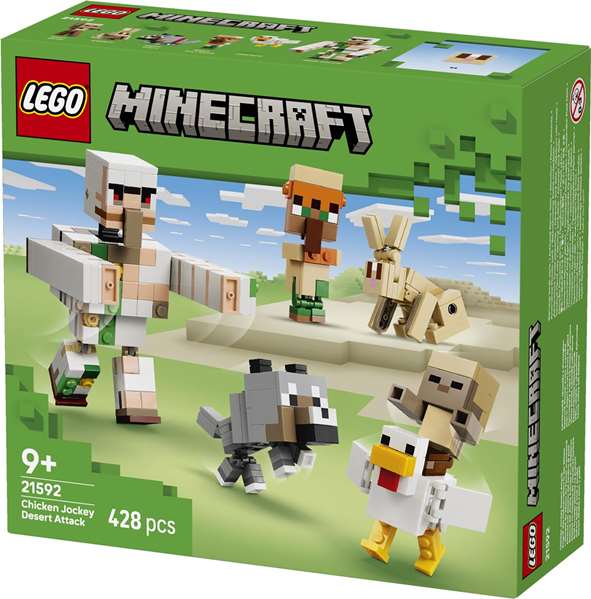 Lego Minecraft Ataque del Jinete Avícola en el Desierto 21176 Juego de Construcción Lego Minecraft Ataque del Jinete Avícola en el Desierto 21176 Juego de Construcción